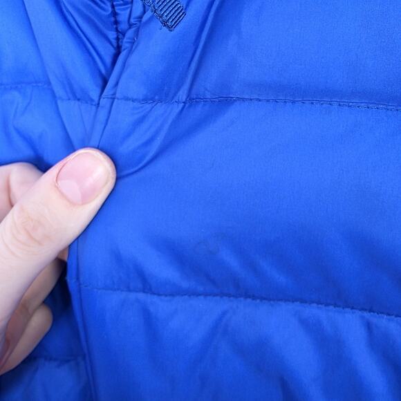 Talbots Blue Puffer Down Filled Quilted Outdoor Classic Slim Vest Size 1X - Picture 3 of 7